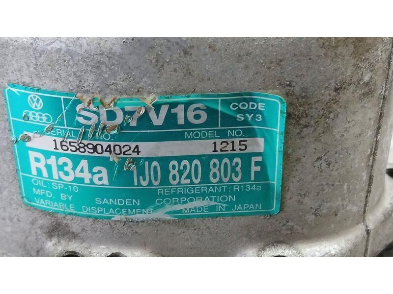 Recambio de compresor aire acondicionado para volkswagen golf iv berlina (1j1) 25 aniversario referencia OEM IAM 1J0820803F 1215