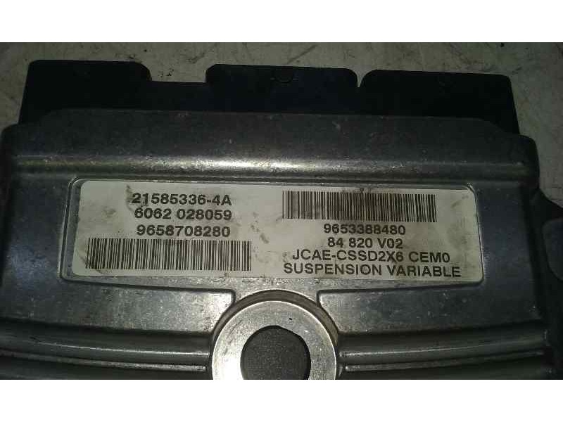 Recambio de centralita suspension para citroën c6 exclusive referencia OEM IAM 9653388480 84820V02 