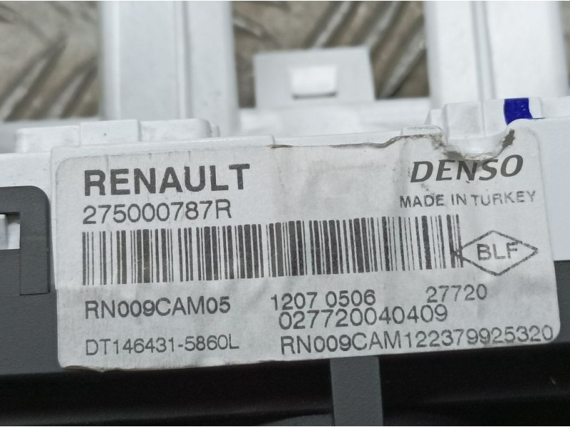 Recambio de mando calefaccion / aire acondicionado para renault clio v business referencia OEM IAM 275000787R DT1464315860L DENS