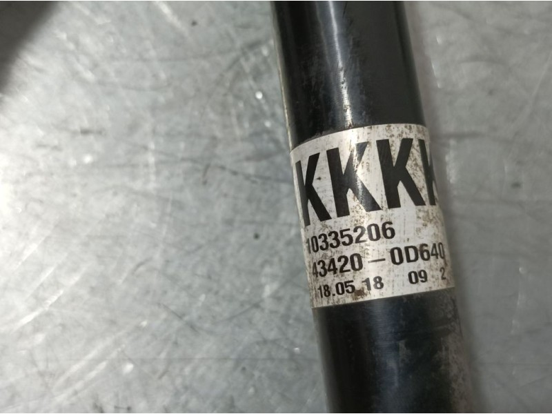 Recambio de transmision delantera izquierda para toyota yaris active referencia OEM IAM 434200D640  