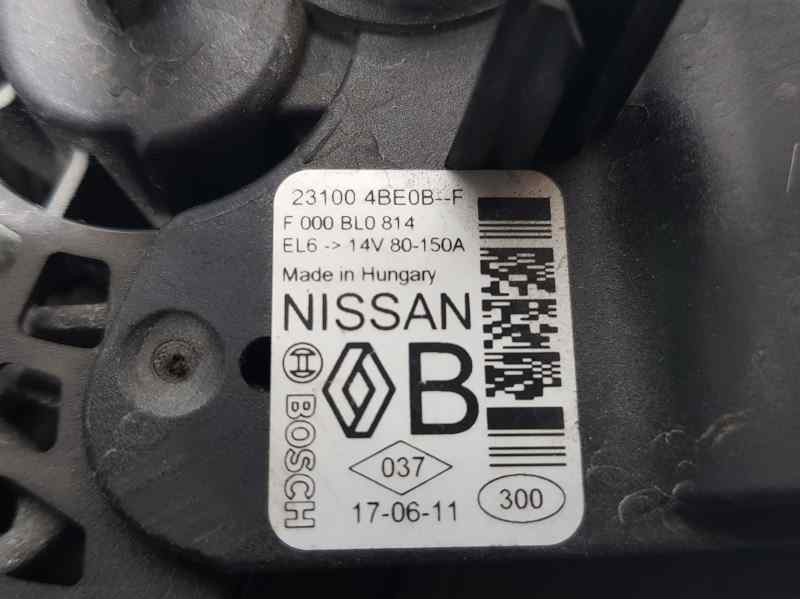 Recambio de alternador para nissan qashqai (j11) visia referencia OEM IAM 231004BE0B  BOSCH