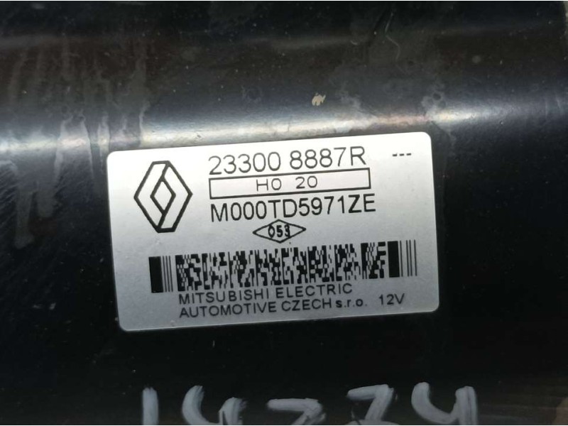 Recambio de motor arranque para renault clio v business referencia OEM IAM 233008887R M000TD5971ZE MITSUBISHI