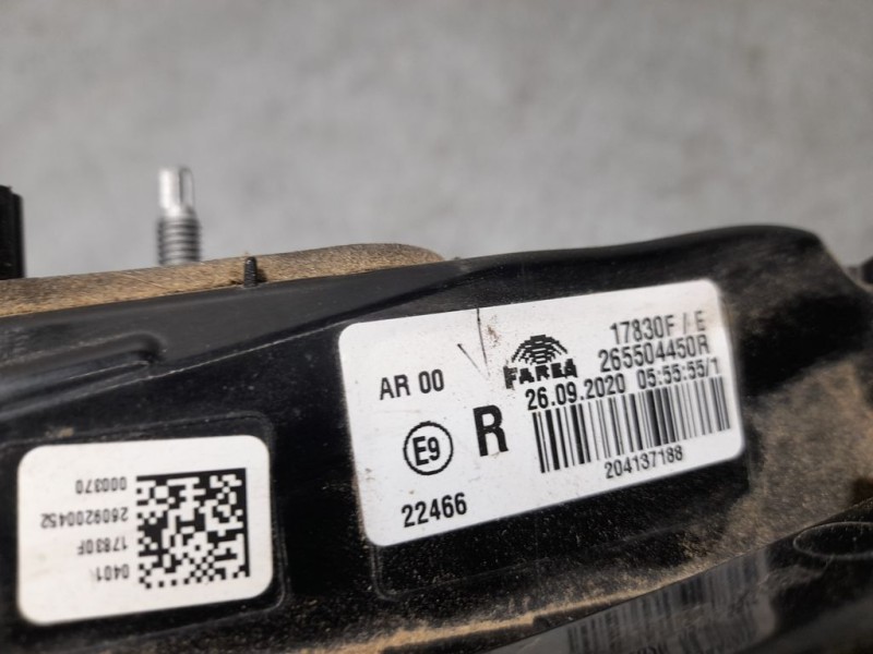 Recambio de piloto trasero derecho para renault clio v business referencia OEM IAM 265504450R  LED/INTERIOR