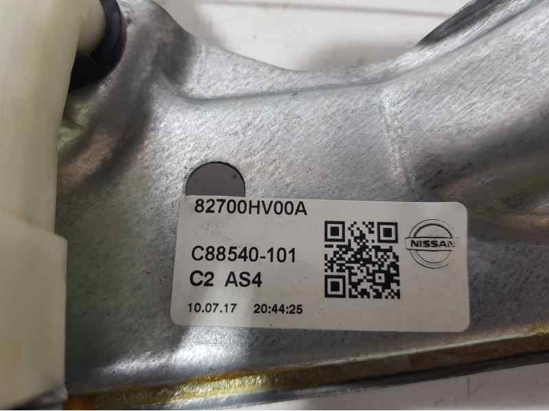 Recambio de elevalunas trasero derecho para nissan qashqai (j11) visia referencia OEM IAM 82700HV00A C88540101 ELECTRICO 6 PINS