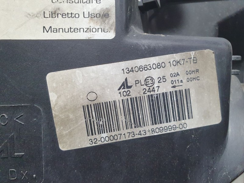 Recambio de faro derecho para citroën jumper caja cerrada (06.2006 =>) 30 l1h1 hdi 120 referencia OEM IAM 1340663080  PULIR