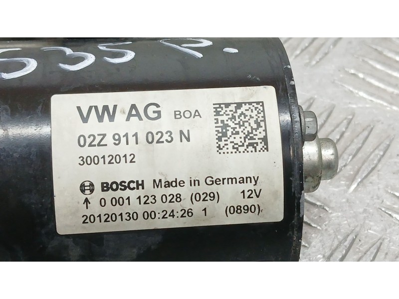Recambio de motor arranque para seat leon (1p1) 1.6 tdi referencia OEM IAM 02Z911023N BOSCH 0001123028