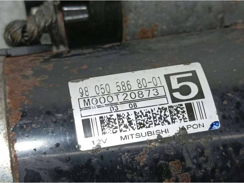 Recambio de motor arranque para peugeot 3008 hybrid4 referencia OEM IAM 9805058680 M000T20873 MITSUBISHI