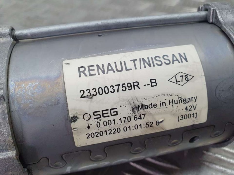 Recambio de motor arranque para mercedes-benz citan (w415) furgon 108/109/111 cdi referencia OEM IAM 233003759R 0001170674 SEG