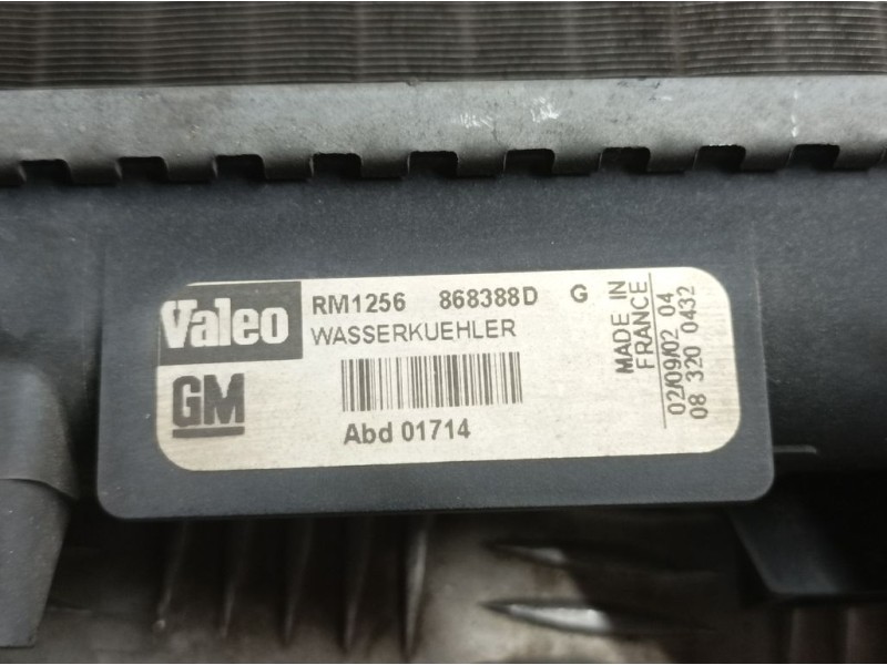 Recambio de radiador agua para opel vectra c berlina comfort referencia OEM IAM 868388D  VALEO