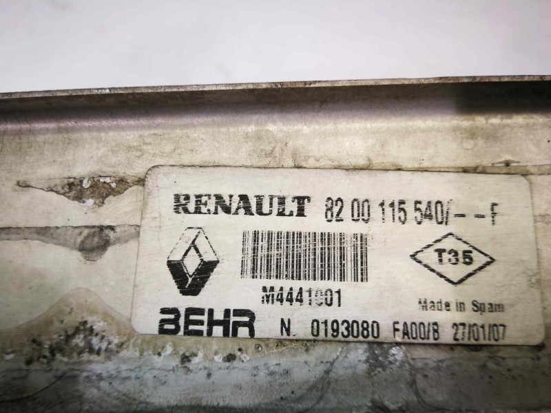 Recambio de intercooler para renault scenic ii 1.9 dci diesel referencia OEM IAM 8200115540  