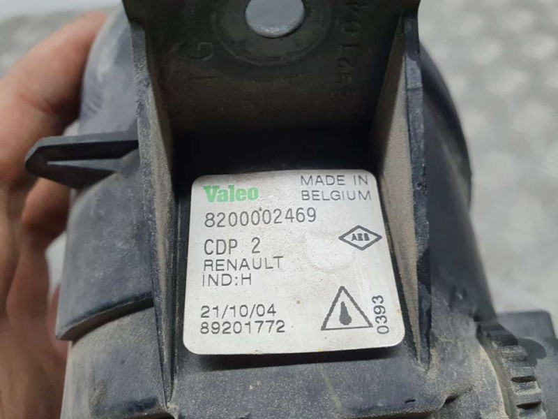 Recambio de faro antiniebla izquierdo para renault modus confort dynamique referencia OEM IAM 8200002469 89201772 VALEO