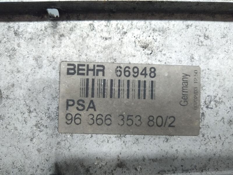 Recambio de intercooler para peugeot 307 break / sw (s1) sw pack referencia OEM IAM 9636635380  behr