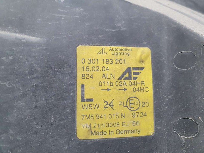 Recambio de faro izquierdo para ford galaxy (vy) ghia referencia OEM IAM 7M5941015N 0301183201 AL