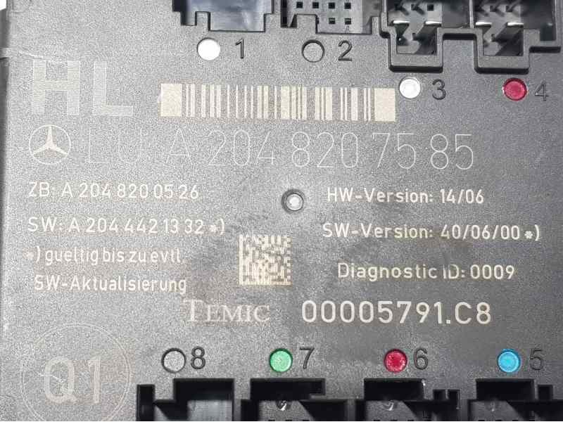 Recambio de modulo confort para mercedes-benz clase c (w204) berlina c 220 cdi (204.008) referencia OEM IAM A2048207585  