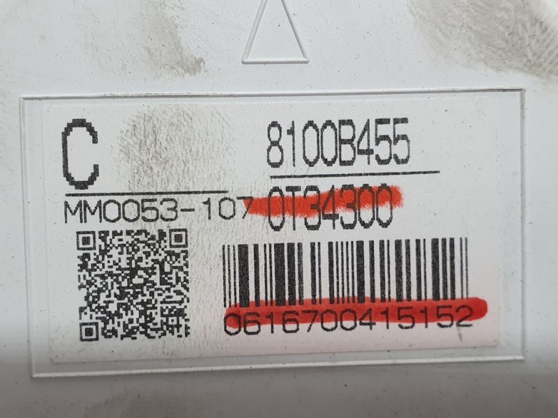 Recambio de cuadro instrumentos para mitsubishi asx (ga0w) kaiteki 4wd referencia OEM IAM 8100B455 MM0053107 
