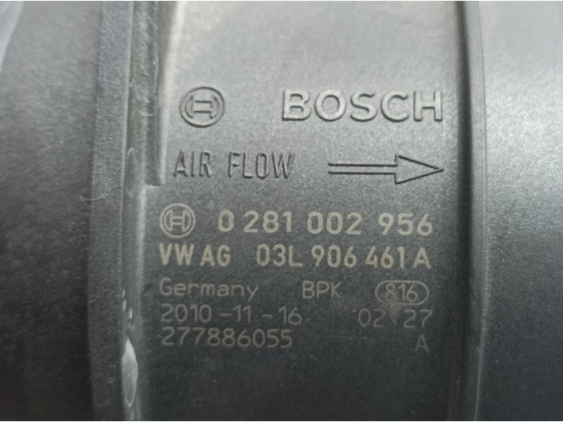 Recambio de caudalimetro para skoda superb combi (3t5) ambition referencia OEM IAM 03L906461A 0281002956 BOSCH