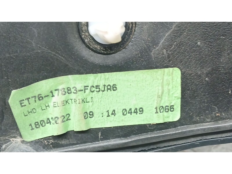 Recambio de retrovisor izquierdo para ford transit courier b460 furgoneta/monovolumen 1.5 tdci referencia OEM IAM ET7617683FC EL