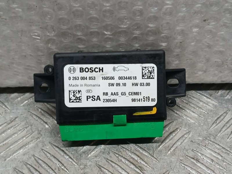 Recambio de modulo electronico para peugeot 308 style referencia OEM IAM 9814151980 026304853 BOSCH MODULO DE SENSOR APARCAMIENT