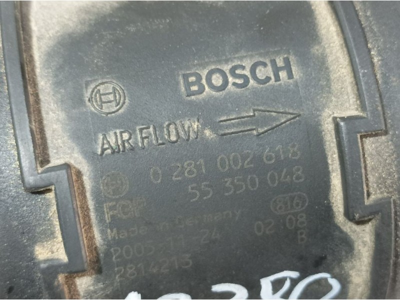 Recambio de caudalimetro para opel signum elegance referencia OEM IAM 55350048 0281002618 BOSCH