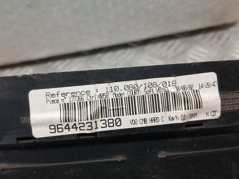 Recambio de cuadro instrumentos para peugeot 406 berlina (s1/s2) srdt pack referencia OEM IAM 9644231380 10080108018 
