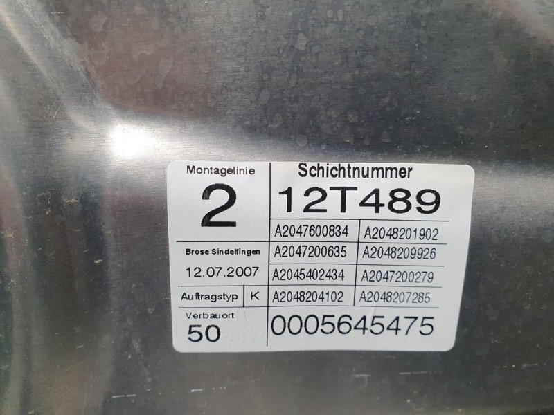Recambio de elevalunas delantero derecho para mercedes-benz clase c (w204) berlina c 280 (204.054) referencia OEM IAM A204760083