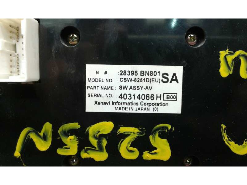 Recambio de mando climatizador para nissan almera (n16/e) acenta referencia OEM IAM 28395N801 1000002324998 XANAVI