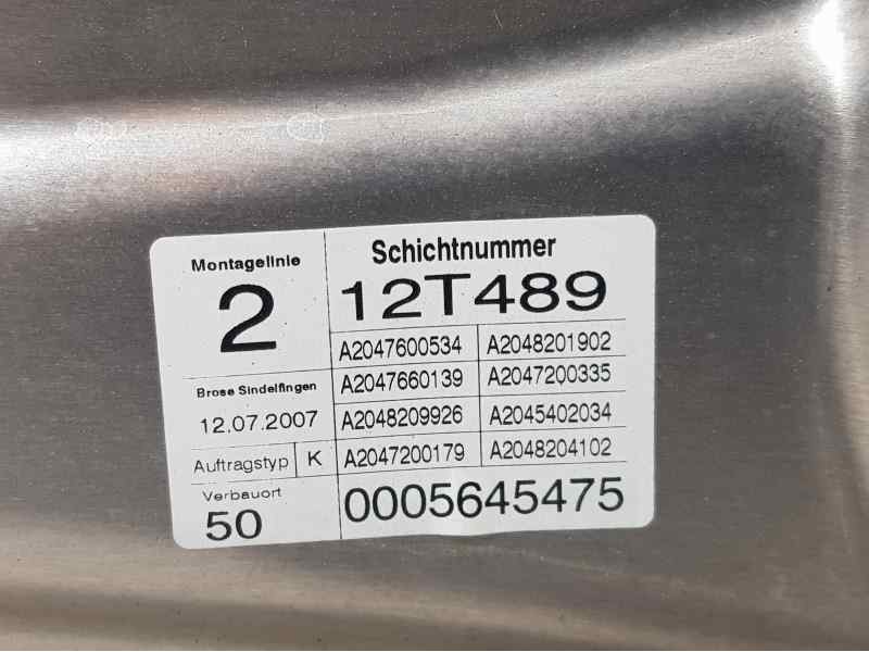 Recambio de elevalunas delantero izquierdo para mercedes-benz clase c (w204) berlina c 280 (204.054) referencia OEM IAM A2047600