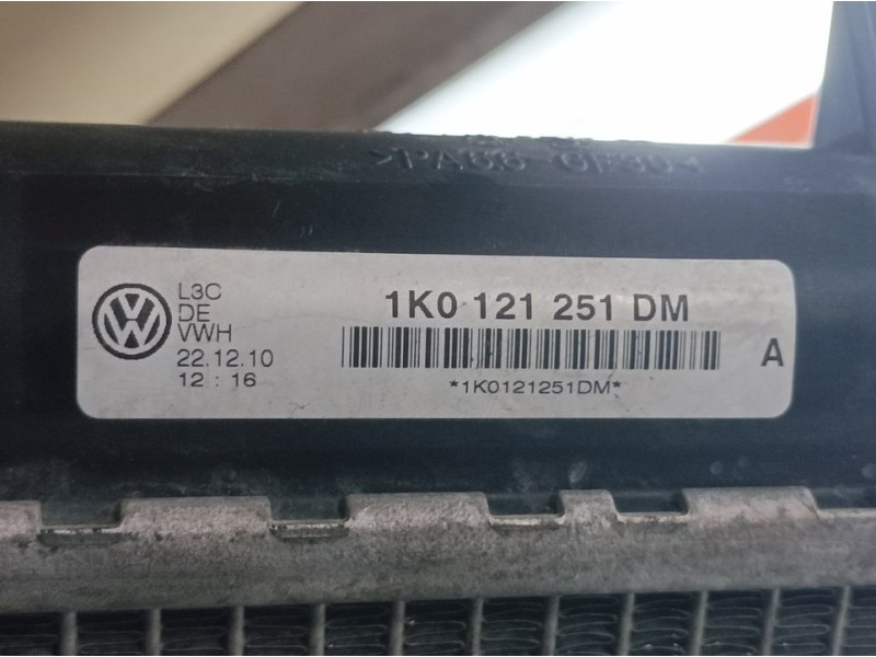 Recambio de radiador agua para skoda superb combi (3t5) ambition referencia OEM IAM 1K0121251DM  
