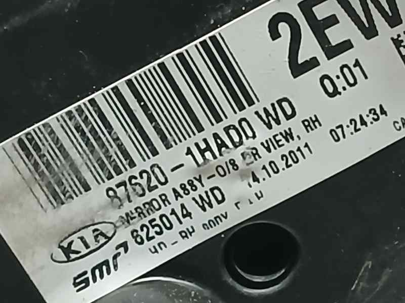 Recambio de retrovisor derecho para kia pro_cee´d concept referencia OEM IAM 876201HADO 825014WD SMR ELECTRICO 5 PINS