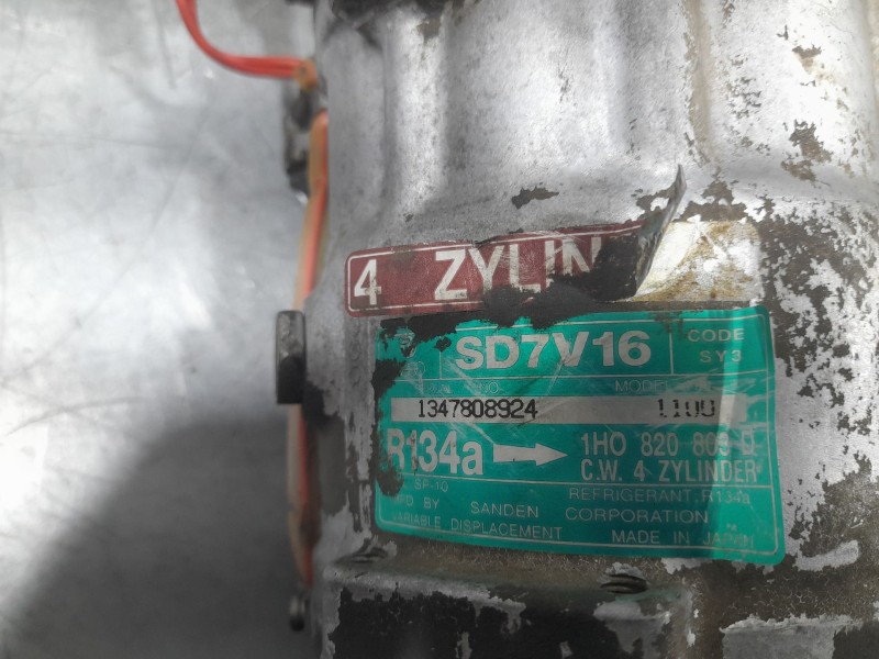 Recambio de compresor aire acondicionado para seat ibiza (6k) básico referencia OEM IAM 1H0820803D SANDEN 1347808924