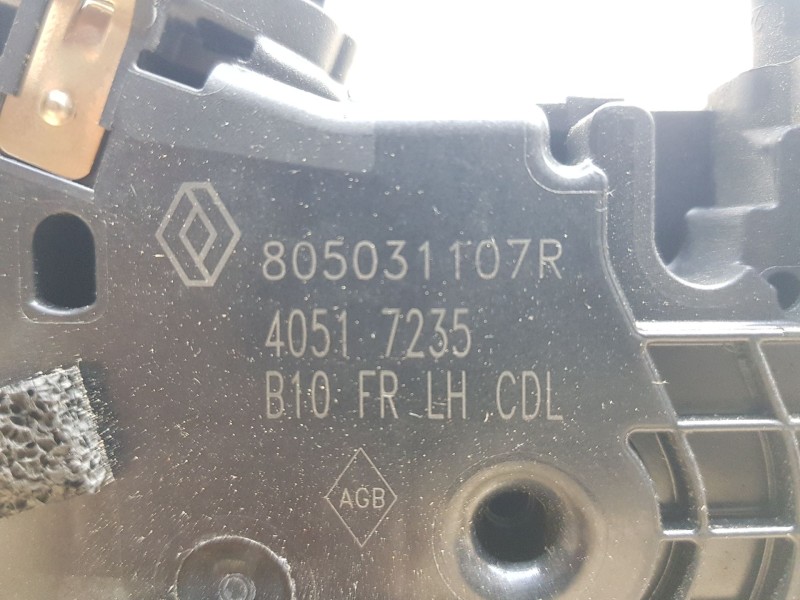 Recambio de cerradura puerta delantera izquierda para renault zoe ze 0 referencia OEM IAM 805031107R  