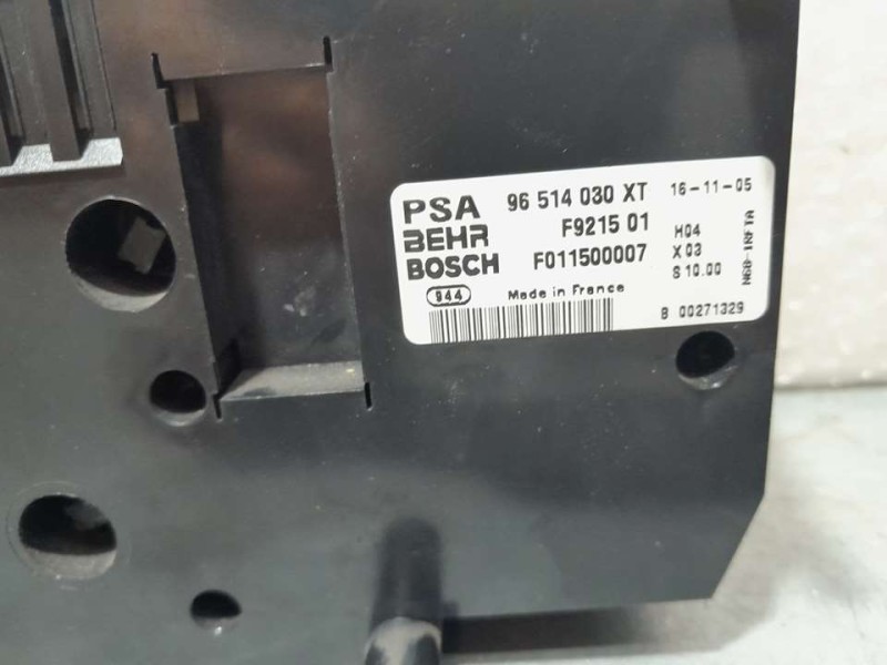 Recambio de mando climatizador para citroën xsara picasso hdi 110 fap sx top referencia OEM IAM 96514030XT  