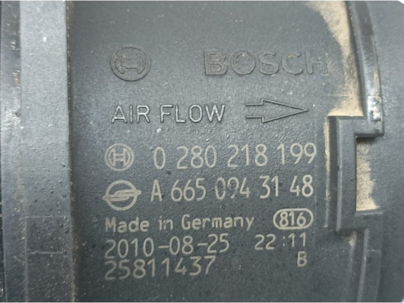 Recambio de caudalimetro para ssangyong rodius xdi referencia OEM IAM A6650943148 0280218199 BOSCH