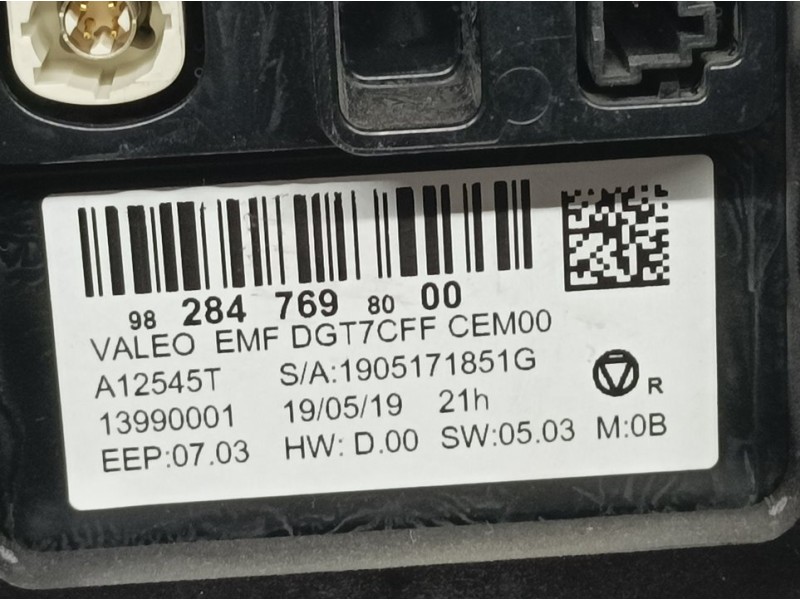 Recambio de sistema navegacion gps para citroën c3 feel referencia OEM IAM 9828476980 13990001 VALEO C/ CIERRE CENTRALIZADO C/ W