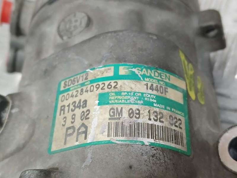 Recambio de compresor aire acondicionado para opel corsa c comfort referencia OEM IAM 09132022 SD6V12 SANDEN