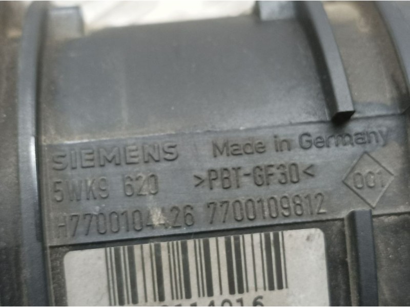 Recambio de caudalimetro para renault scenic ii luxe privilege referencia OEM IAM 77001099812 5WK9620 SIEMENS