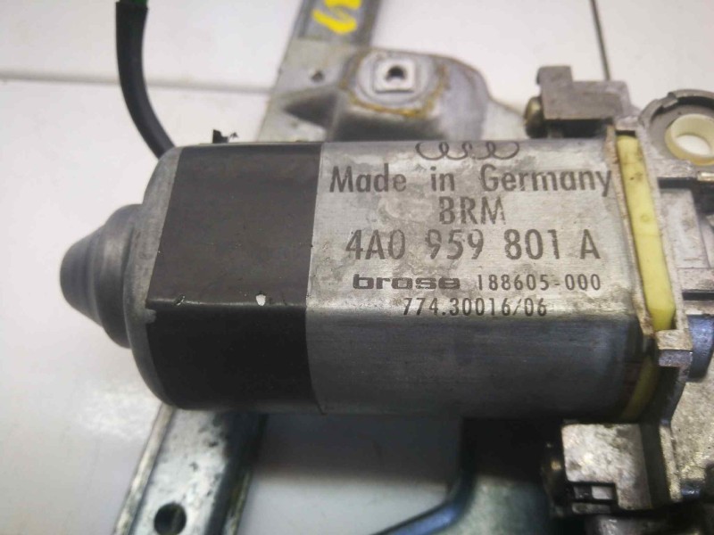 Recambio de elevalunas trasero izquierdo para audi 100 berlina (c4) referencia OEM IAM 4A0959801A  DOS PINS