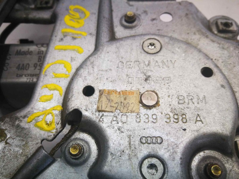 Recambio de elevalunas trasero derecho para audi 100 berlina (443) referencia OEM IAM 4A0839398A  DOS PINS