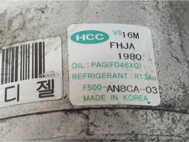 Recambio de compresor aire acondicionado para hyundai i30cw comfort referencia OEM IAM F500AN8CA03 FHJA1980 HCC