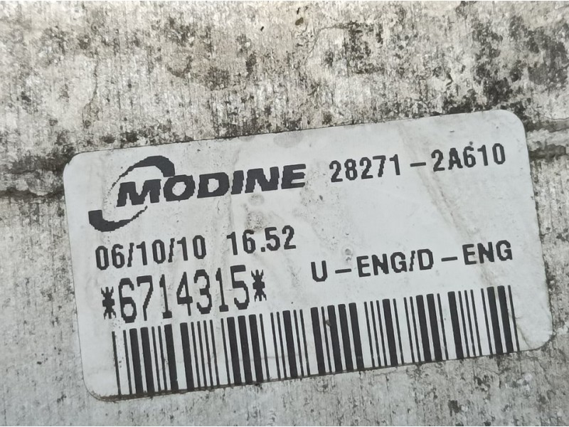 Recambio de intercooler para hyundai i30cw comfort referencia OEM IAM 282712A610  MODINE