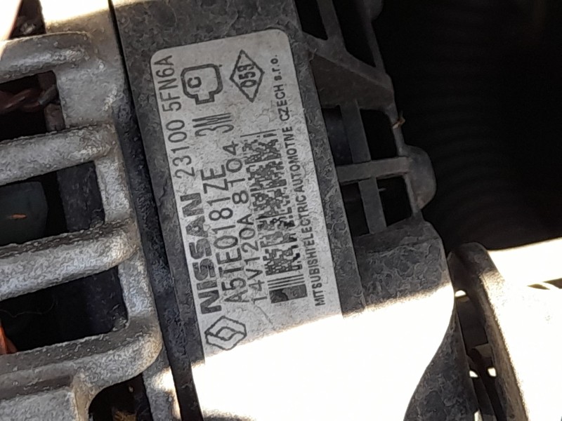 Recambio de alternador para nissan micra v (k14) 0.9 ig-t referencia OEM IAM 231005FN6A MITSUBISHI A5TE0181ZE