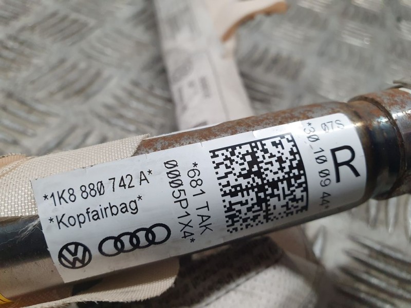 Recambio de airbag cortina delantero derecho para volkswagen scirocco (137) 2.0 tdi (103kw) referencia OEM IAM 1K880742A  