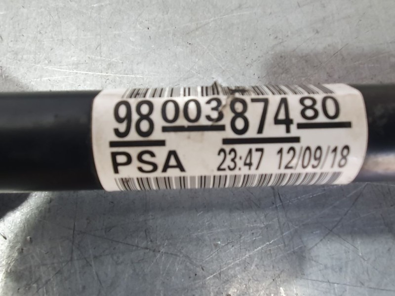 Recambio de transmision delantera derecha para peugeot 2008 (--.2013) 1.5 blue hdi referencia OEM IAM 9800387480  