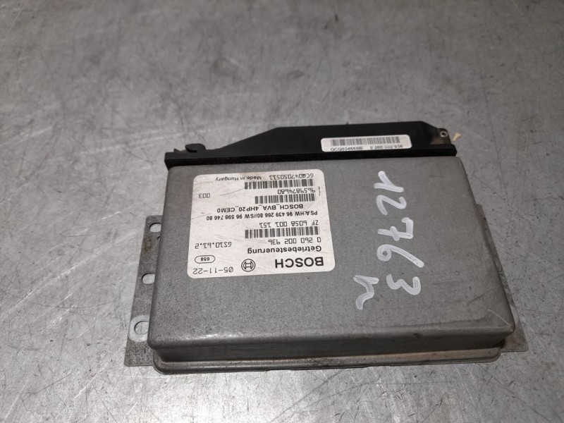 Recambio de centralita cambio automatico para peugeot 407 sport referencia OEM IAM 9659874680 0260002936 BOSCH