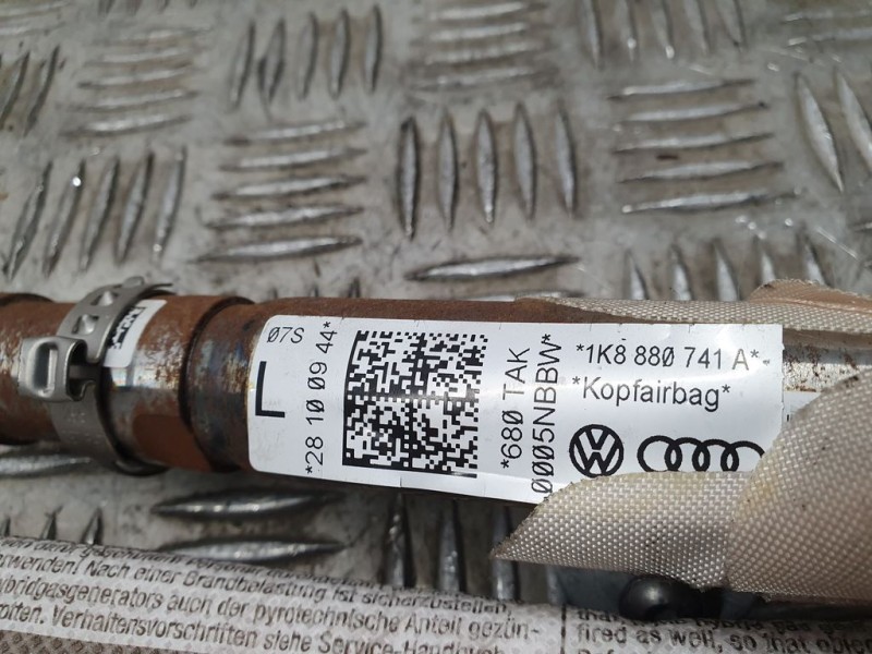 Recambio de airbag cortina delantero izquierdo para volkswagen scirocco (137) 2.0 tdi (103kw) referencia OEM IAM 1K8880741A  