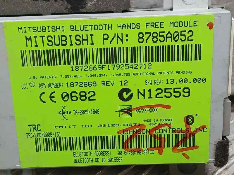 Recambio de modulo electronico para mitsubishi asx (ga0w) challenge 2wd referencia OEM IAM 8785A052 1872669 MODULO DE BLUETOOTH