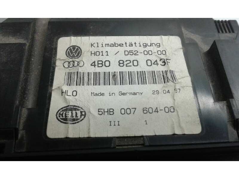 Recambio de mando climatizador para audi a6 berlina (4b2) 2.8 referencia OEM IAM 5HB00760400 1000002328163 4B0820043F