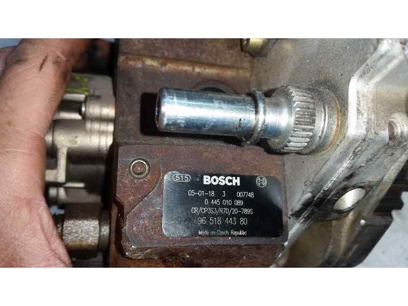 Recambio de bomba alta presion para citroën xsara picasso 1.6 hdi 110 exclusive referencia OEM IAM 0445010089 9651844380 BOSCH