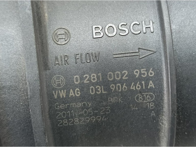 Recambio de caudalimetro para seat alhambra (710) reference referencia OEM IAM 03L906461A 0281002956 BOSCH