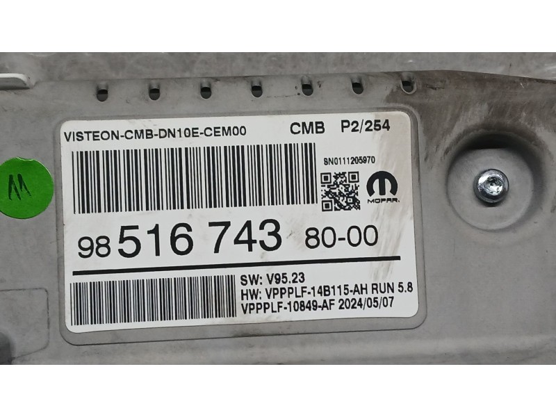 Recambio de cuadro instrumentos para peugeot 2008 ii (ud_, us_, uy_, uj_, ur_, uc_) 1.2 puretech 100 referencia OEM IAM 98516743